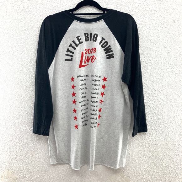 Little Big Town Gray The Breakers Tour Country Music Concert Band Raglan T Shirt - Picture 3 of 6